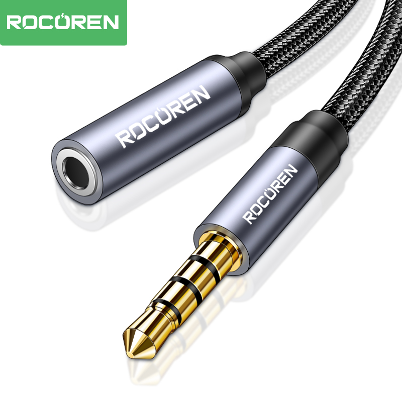 Laptop Accessories Headphones - كابل روكورين AUX بموصل 3.5 مم