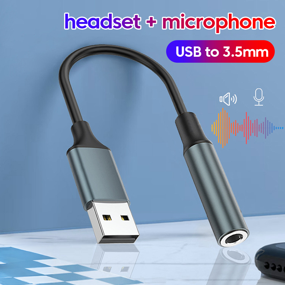 Laptop Accessories Headphones - محول صوت USB إلى جاك 3.5