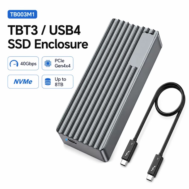 External Nvme Ssd - علبة خارجية لـ TBT3/USB4 M.2 NVMe