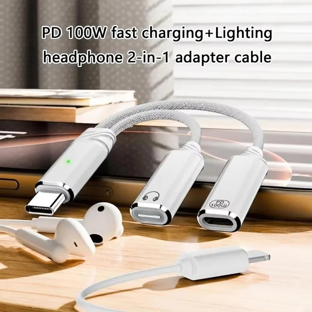 محول USB C 2 في 1 لسماعات الرأ - مراجعة Laptop Accessories Headphones وسعره