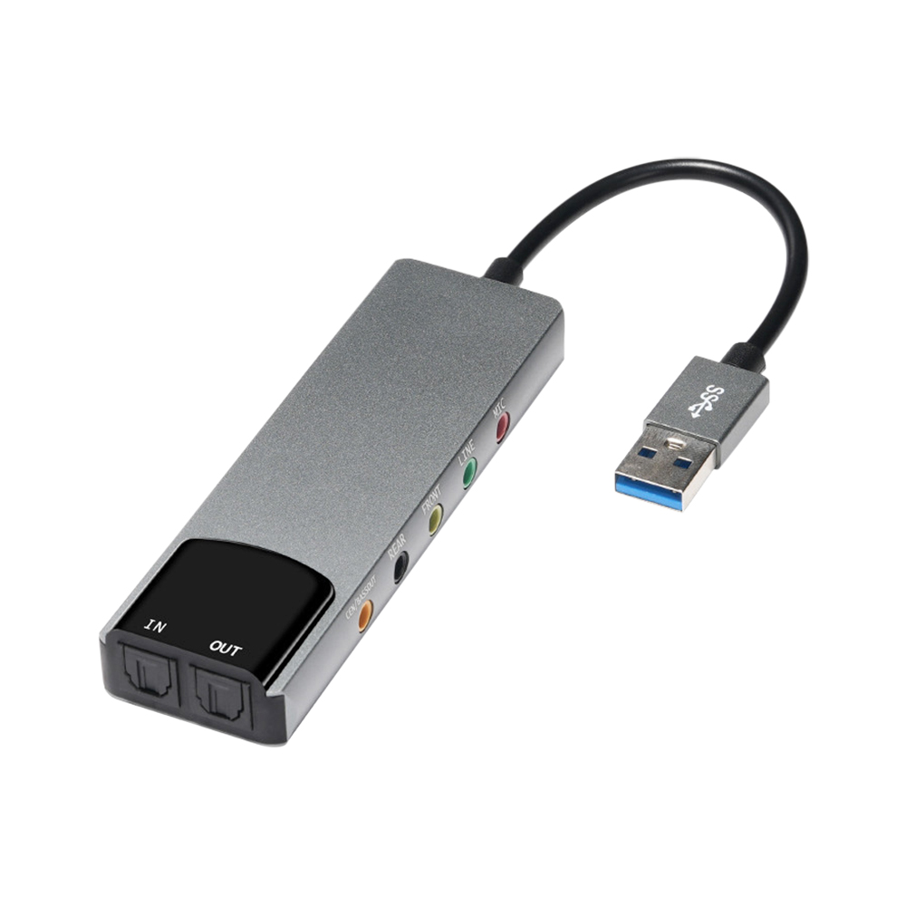 بطاقة الصوت الضوئية USB الخارج - مراجعة Laptop Accessories Headphones وسعره