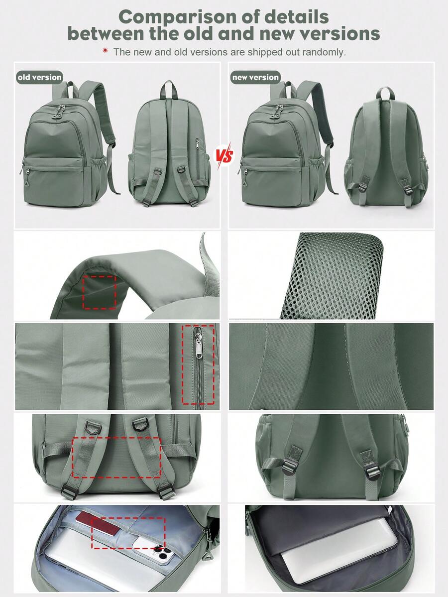 حقيبة ظهر نسائية كبيرة السعة ل - مراجعة Laptop Backpack Anti Theft وسعره