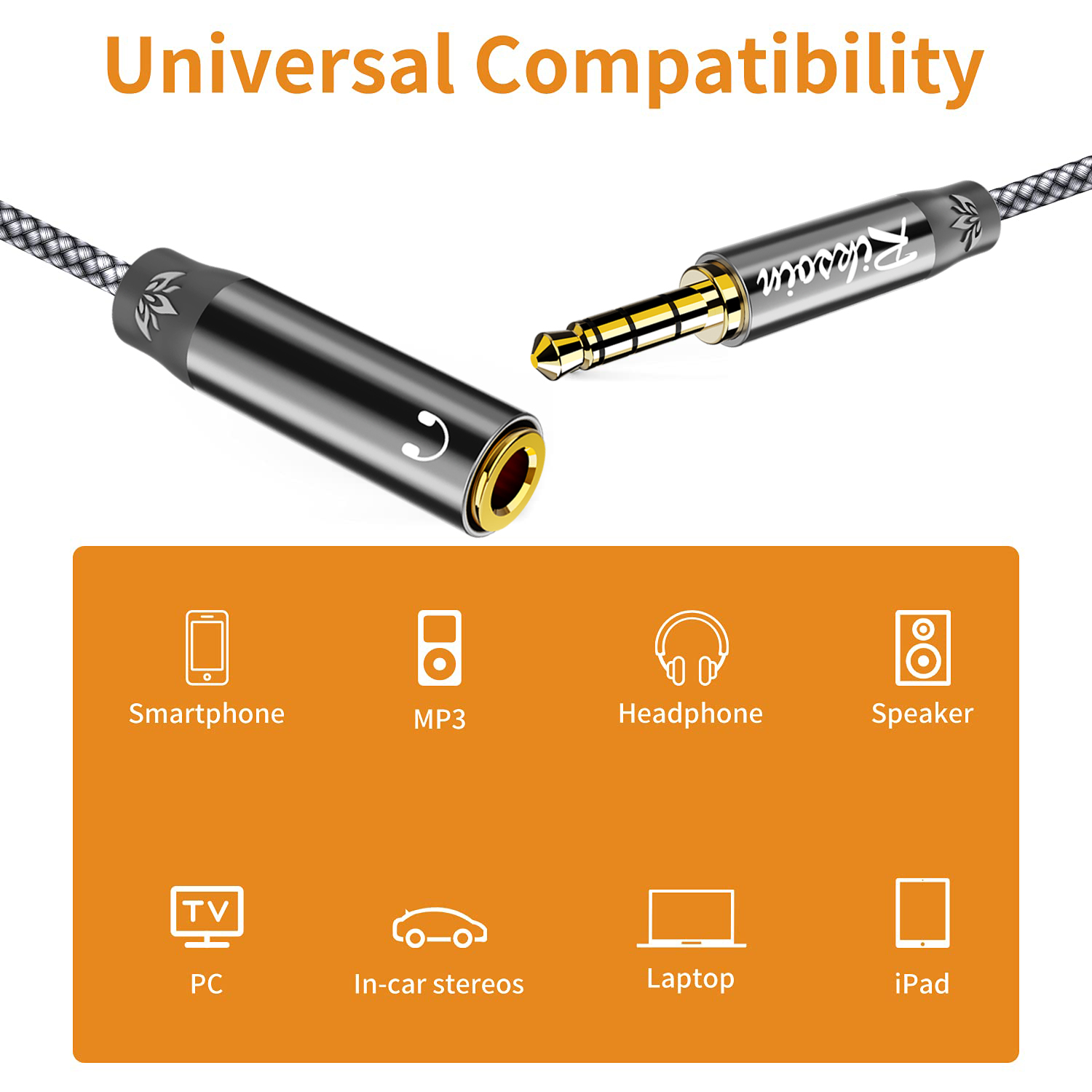 كابل تمديد سماعات الرأس من ريك - مراجعة Laptop Accessories Headphones وسعره