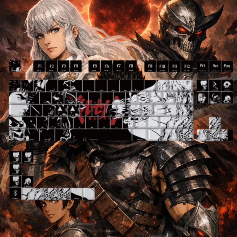 أغطية مفاتيح بتصميم BERSERK لل - مراجعة Laptop Accessories For Gaming وسعره